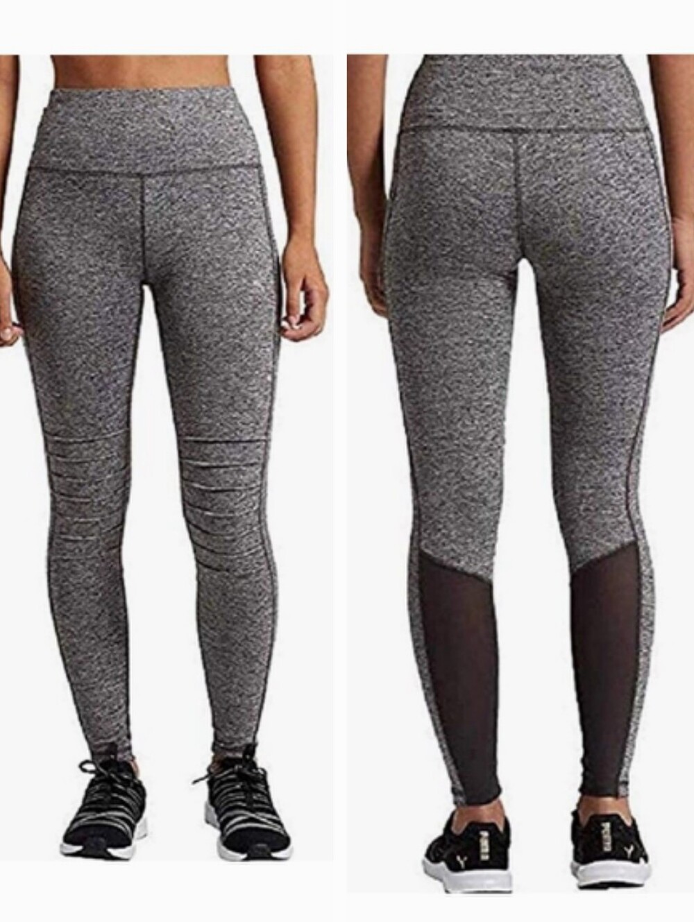 Puma High-Waist Active Moto Moisture Wicking Moto Leggings with Mesh Panels